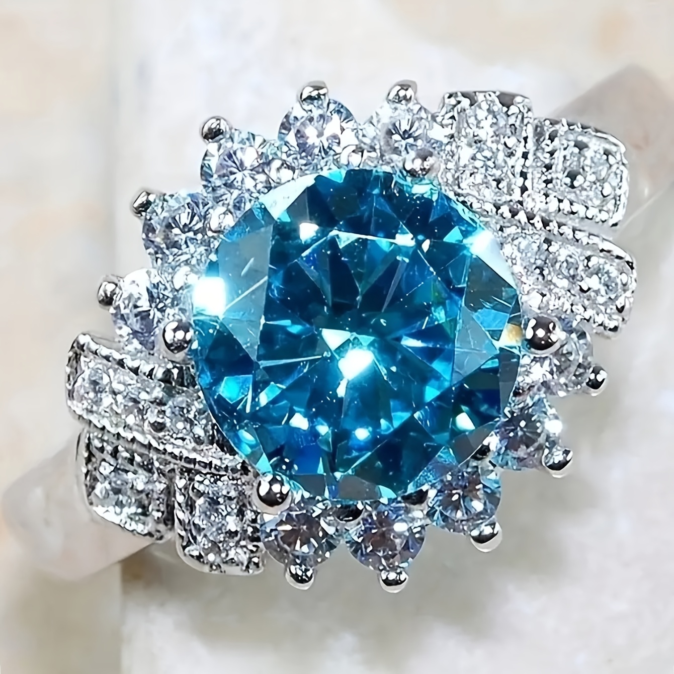 Women's Elegant Round Ring, Versatile Fashion Accessory